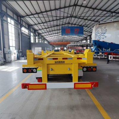 Jost Δύο ταχύτητες υποστήριξης πόδι 40FT Tri Axle Σκελετό ρυμουλκούμενο για τη μεταφορά εμπορευματοκιβωτίων