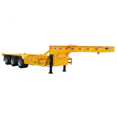 40FT Tri-Axle Skeleton Container Semi Trailer με 10/10/10 φύλλο ελατήριο και 8.5-20 Rim