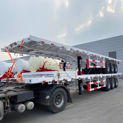Jost Δύο ταχύτητες Sport Leg 20FT επίπεδα κρεβάτι Semi Trailers Κωντέινερ 40FT Truck Trailers