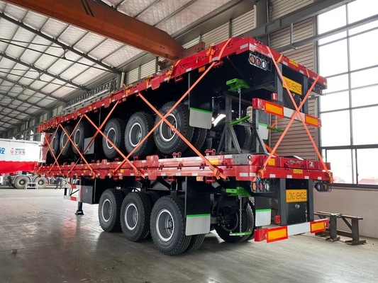 Δύο ταχύτητες Jost Spport Leg 3 άξονας 40 τόνων 60 τόνων Side Board Semi Trailer 13000x2500x3900mm