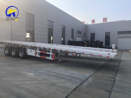 Sinotruk HOWO Flatbed Semi-Trailer με άξονες Fuwa και 16mm Channel Steel Side Beam