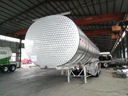 Τρίο άξονες 40000L 45000L 50000L Παρασκευαστές ρυμουλκούμενων ντίζελ για διανομή καυσίμου