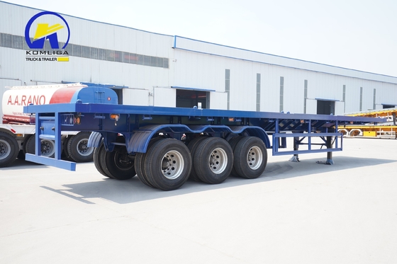 3 άξονες Fuwa Flatbed Semi Trailer με τεχνική υποστήριξη ανταλλακτικών