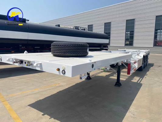 3 Άξονες 48 FT Σκελετό επίπεδης επιφάνειας Ημιπροσάρτημα Κωντέινερ Ημιπροσάρτημα Προσαρμοσμένο αίτημα