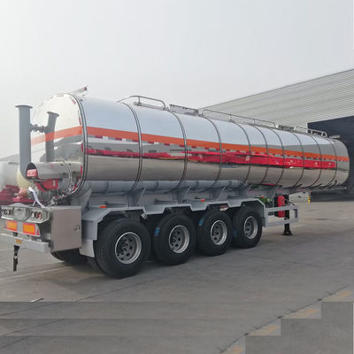 Ατσάλι από ανοξείδωτο χάλυβα 40 πόδια 60 τόνων Τελαροφόρο πετρελαίου Τελαροφόρο μεταφοράς καυσίμων με 12 ελαστικά
