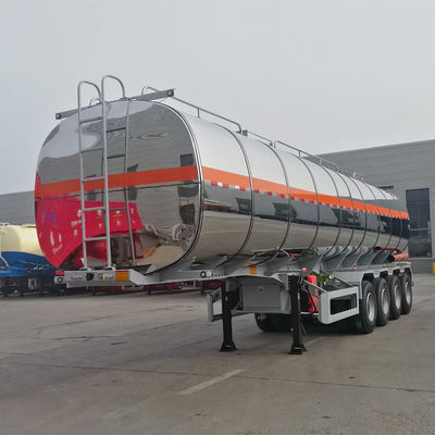 Ατσάλι από ανοξείδωτο χάλυβα 40 πόδια 60 τόνων Τελαροφόρο πετρελαίου Τελαροφόρο μεταφοράς καυσίμων με 12 ελαστικά