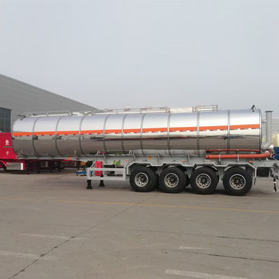 Ατσάλι από ανοξείδωτο χάλυβα 40 πόδια 60 τόνων Τελαροφόρο πετρελαίου Τελαροφόρο μεταφοράς καυσίμων με 12 ελαστικά