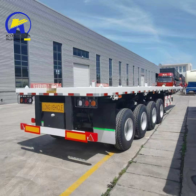 30-100 τόνους χωρητικότητα φόρτωσης βαλβίδα Wabco 2/3/4 άξονες επίπεδα ημιπροκατασκευαστικά για κοντέινερ