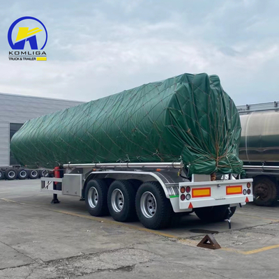 3 άξονας Ατσάλινη δεξαμενή καυσίμου Semi Tanker Truck Trailer Bolting Type Jost 2&quot; King Pin