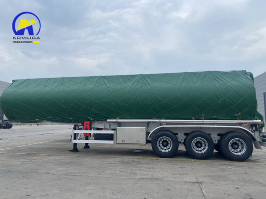 3 άξονας Ατσάλινη δεξαμενή καυσίμου Semi Tanker Truck Trailer Bolting Type Jost 2&quot; King Pin