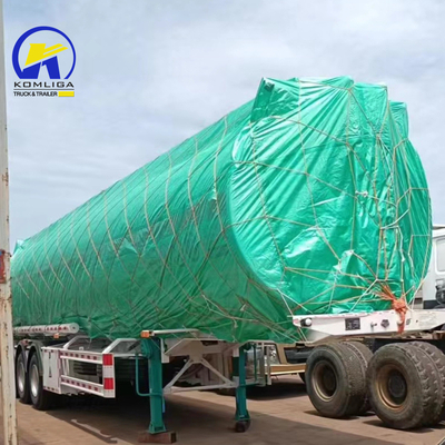 3 άξονας Ατσάλινη δεξαμενή καυσίμου Semi Tanker Truck Trailer Bolting Type Jost 2&quot; King Pin