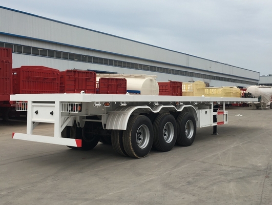 40FT 20FT Trackor Head Flatbed Container Semi-trailer με βάση τροχών 7000-8000mm