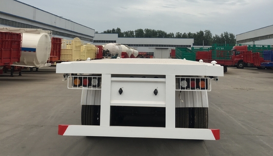 40FT 20FT Trackor Head Flatbed Container Semi-trailer με βάση τροχών 7000-8000mm