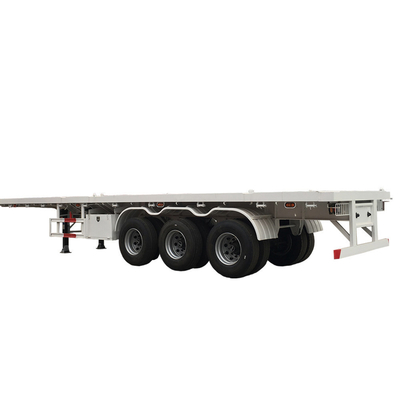 40FT 20FT Trackor Head Flatbed Container Semi-trailer με βάση τροχών 7000-8000mm