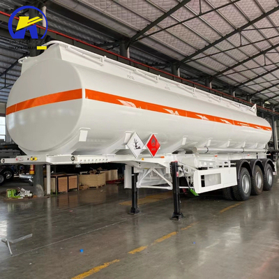 3 Άξονες 40000L/42000L/45000L/48000L/50000L Αλουμινίου Χάλυβα Τανκέρ ρυμουλκούμενο Τανκέρ ρυμουλκούμενο για μηχανική ανάρτηση και 6 M κάθε σωλήνα εκφόρτωσης