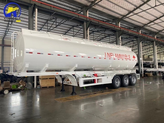 3 Άξονες 40000L/42000L/45000L/48000L/50000L Αλουμινίου Χάλυβα Τανκέρ ρυμουλκούμενο Τανκέρ ρυμουλκούμενο για μηχανική ανάρτηση και 6 M κάθε σωλήνα εκφόρτωσης