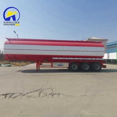 Αλουμινένιο πεζοδρόμιο 3 άξονες 40000L/42000L/45000L/48000L/50000L ρυμουλκούμενο δεξαμενόπλοιου για μεταφορά καυσίμων/πετρελαίου