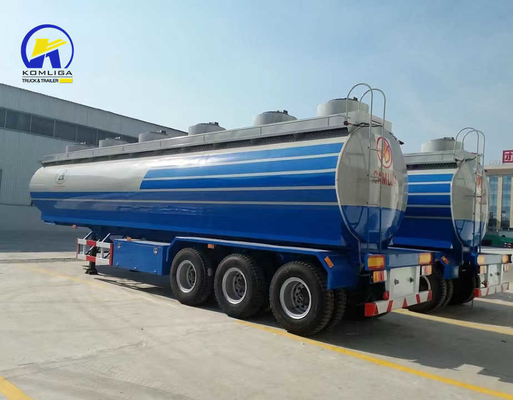 3 άξονες 40000L καυσίμων πετρελαίου βενζίνης αργού πετρελαίου δεξαμενή καυσίμων ημιπροκατασκευής υψηλής χωρητικότητας