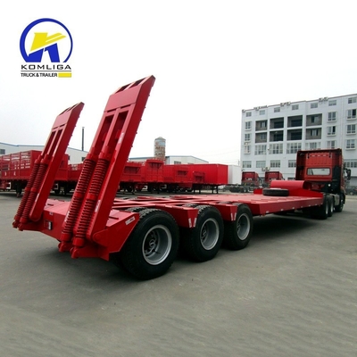 Πολυάξονα 50ton 60tons Lowbed Semi Low Boy Trailer με Jost 2.0 ή 3.5 Inch King Pin