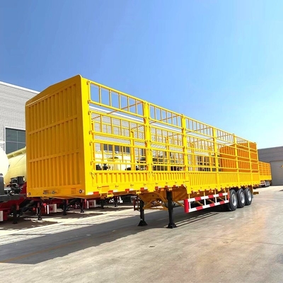 3 άξονες 40 60 70tons Cargo Semi Trailer Side Wall Box Trailers με εξατομικευμένο αίτημα