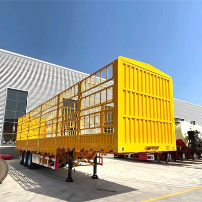 3 άξονες 40 60 70tons Cargo Semi Trailer Side Wall Box Trailers με εξατομικευμένο αίτημα
