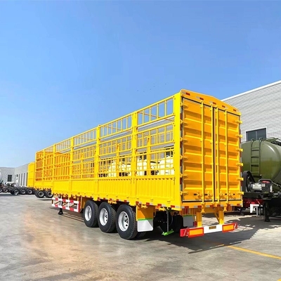 3 άξονες 40 60 70tons Cargo Semi Trailer Side Wall Box Trailers με εξατομικευμένο αίτημα