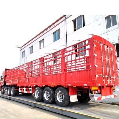 3 άξονες 40 60 70tons Cargo Semi Trailer Side Wall Box Trailers με εξατομικευμένο αίτημα