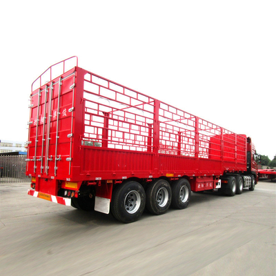3 άξονες 40 60 70tons Cargo Semi Trailer Side Wall Box Trailers με εξατομικευμένο αίτημα