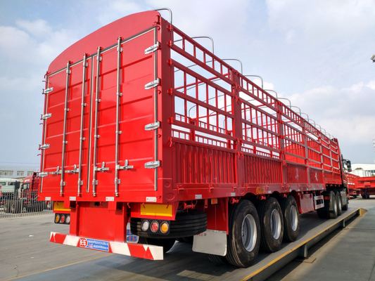 3 άξονες 40 60 70tons Cargo Semi Trailer Side Wall Box Trailers με εξατομικευμένο αίτημα