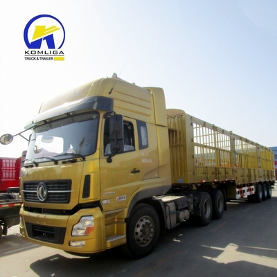 7000-8000mm τροχιά βάση Semi Drop Log Φράχτης Van Box φορτηγό ρυμουλκούμενο με μηχανική ανάρτηση
