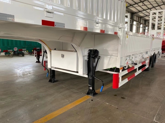 LED Light Mini 2 Axles Lowbed Cargo Trailer 20 τόνων για βαριά μεταφορά και μεταφορά