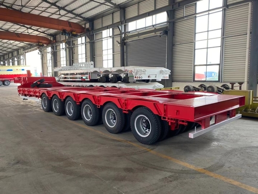 Sinotruk 3 άξονες Fuwa 13t 60 τόνων Lowbed Tailer με Q345b Ατσάλι άνθρακα κύρια δομή