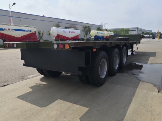 Sinotruk 3 άξονες Fuwa 13t 60 τόνων Lowbed Tailer με Q345b Ατσάλι άνθρακα κύρια δομή