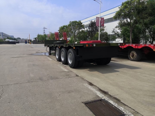 Sinotruk 3 άξονες Fuwa 13t 60 τόνων Lowbed Tailer με Q345b Ατσάλι άνθρακα κύρια δομή