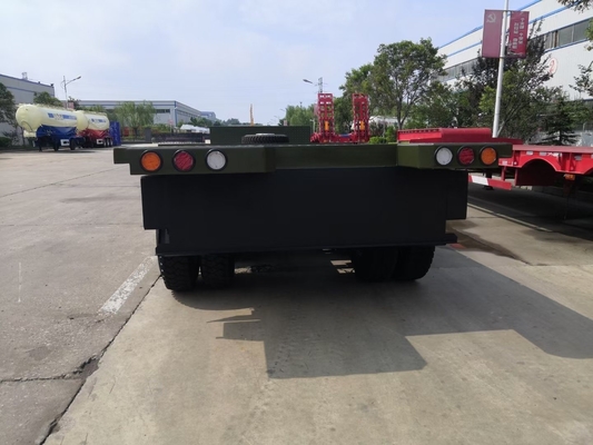 90 mm χάλυβα άνοιγμα Gooseneck Lowbed Semi Trailers για τη μεταφορά υπερμεγέθους εξοπλισμού