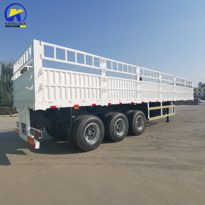 Υψηλό πλάι φράχτη Semi-Truck ρυμουλκούμενο σε καλή κατάσταση με βαλβίδα Wabco και 7000-8000mm βάση τροχών