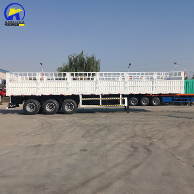 Υψηλό πλάι φράχτη Semi-Truck ρυμουλκούμενο σε καλή κατάσταση με βαλβίδα Wabco και 7000-8000mm βάση τροχών