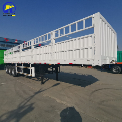 Υψηλό πλάι φράχτη Semi-Truck ρυμουλκούμενο σε καλή κατάσταση με βαλβίδα Wabco και 7000-8000mm βάση τροχών