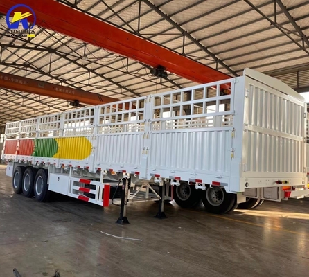 Σιδηροδρομικό φορτηγό φράχτη Semi Trailers με 9.00 * 22.5/8.00-20/8.5-20 Rim σε στην προσιτή