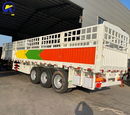 Σιδηροδρομικό φορτηγό φράχτη Semi Trailers με 9.00 * 22.5/8.00-20/8.5-20 Rim σε στην προσιτή