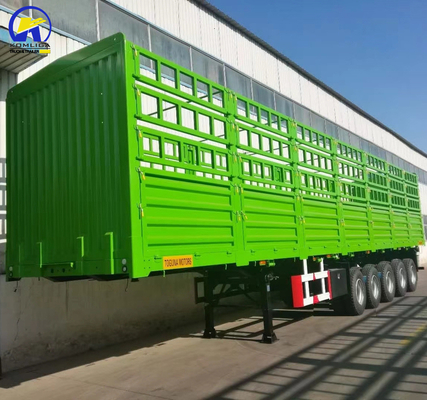 Σιδηροδρομικό φορτηγό φράχτη Semi Trailers με 9.00 * 22.5/8.00-20/8.5-20 Rim σε στην προσιτή