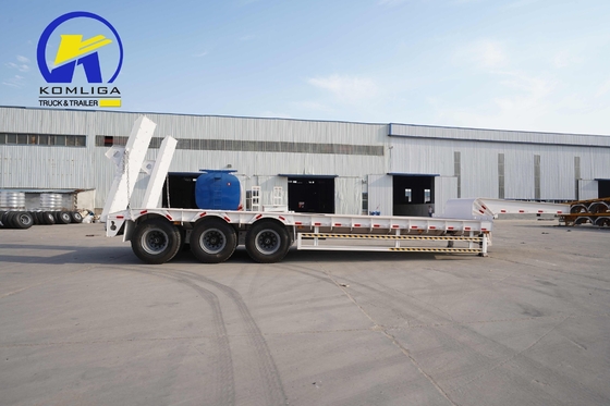 60 τόνων 3 άξονες Lowboy/Low Deck/Lowbed/Low Bed Truck Semi-trailer με μηχανική ανάρτηση