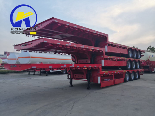 2/3/4/5 Άξονες βαρύ φορτίο Gooseneck Lowbed Truck Semi-trailer χρησιμοποιώντας 1820mm Steel