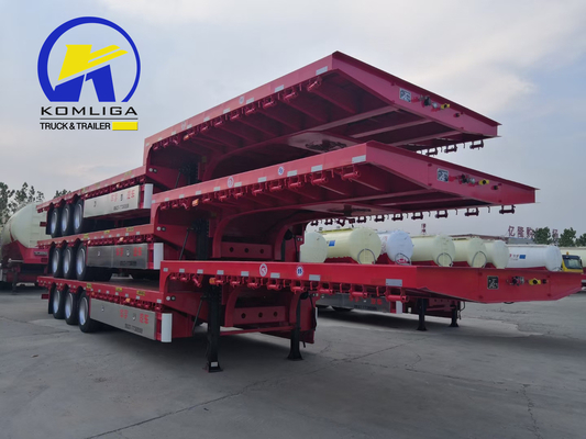 40-60 τόνους 2-3 άξονες Αφορμάκη Semi Lowboy Low Bed Semi Trailer για μεταφορές