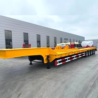 Φως LED 3 Άξονας Gooseneck Lowbed Semi Trailers με ράμπα Προσαρμοσμένη Προσαρμογή αίτησης