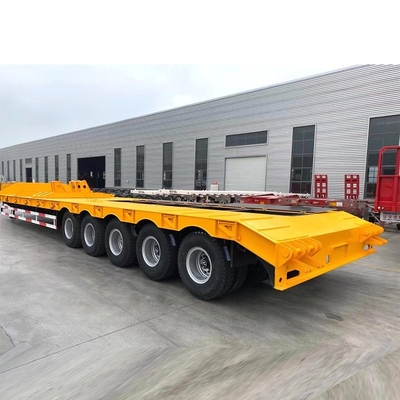 Φως LED 3 Άξονας Gooseneck Lowbed Semi Trailers με ράμπα Προσαρμοσμένη Προσαρμογή αίτησης