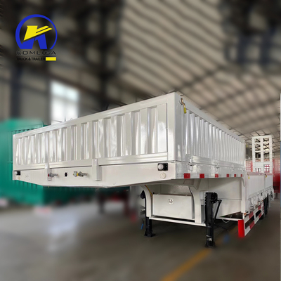 Φως LED 3 Άξονας Gooseneck Lowbed Semi Trailers με ράμπα Προσαρμοσμένη Προσαρμογή αίτησης