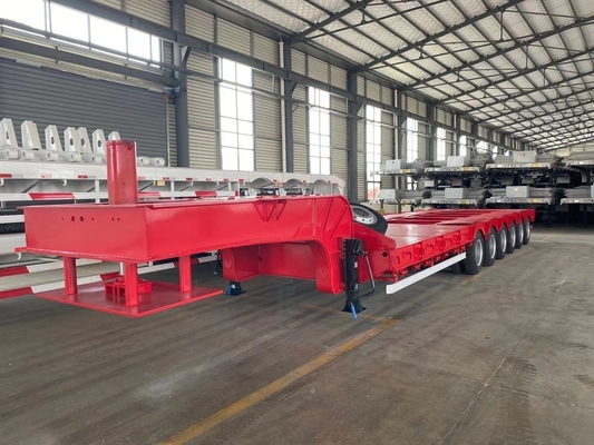 Jost 2,0 ή 3,5 ίντσες King Pin 30-100t Gooseneck Lowbed Semi Trailer 4mm πάχος πλατφόρμας