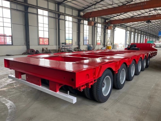 Jost 2,0 ή 3,5 ίντσες King Pin 30-100t Gooseneck Lowbed Semi Trailer 4mm πάχος πλατφόρμας