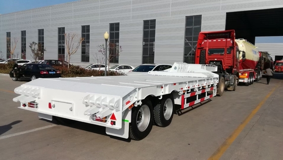 Jost 2,0 ή 3,5 ίντσες King Pin 30-100t Gooseneck Lowbed Semi Trailer 4mm πάχος πλατφόρμας